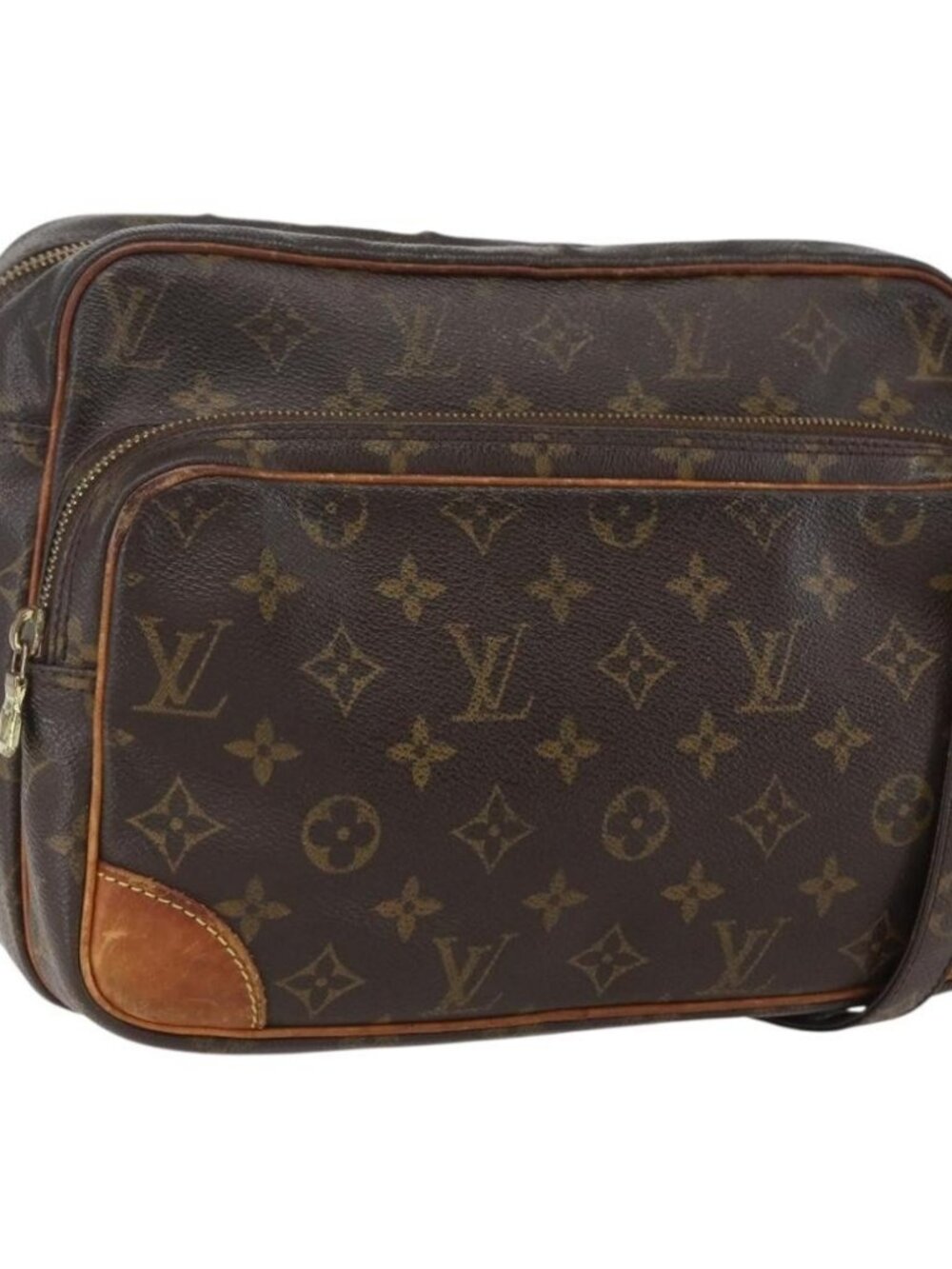 LOUIS VUITTON Monogram Nile Shoulder Bag M45244 LV Auth BA9049